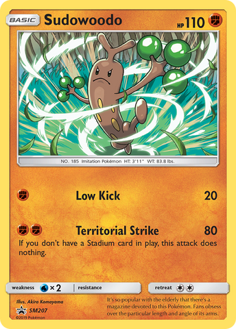 Sudowoodo (SM207) [Sun & Moon: Black Star Promos] - The Mythic Store | 24h Order Processing