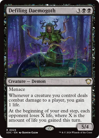 Defiling Daemogoth [Secrets of Strixhaven Commander] - The Mythic Store | 24h Order Processing