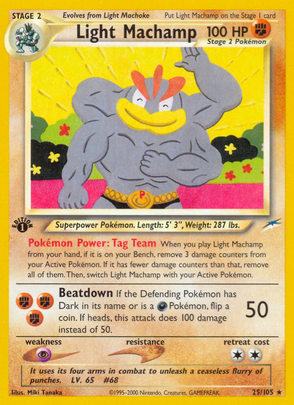 Light Machamp (25/105) [Neo Destiny 1st Edition] - The Mythic Store | 24h Order Processing