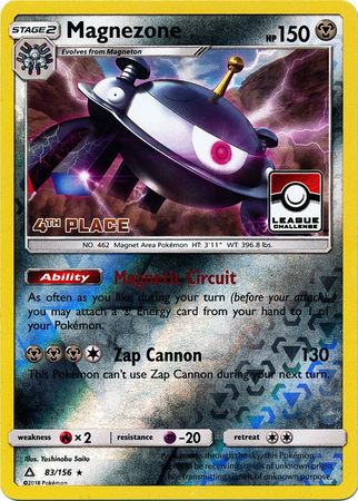 Magnezone (83/156) (League Promo 4th Place) [Sun & Moon: Ultra Prism] - The Mythic Store | 24h Order Processing