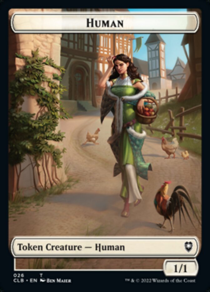 Spider // Human Double-Sided Token [Commander Legends: Battle for Baldur's Gate Tokens] - The Mythic Store | 24h Order Processing
