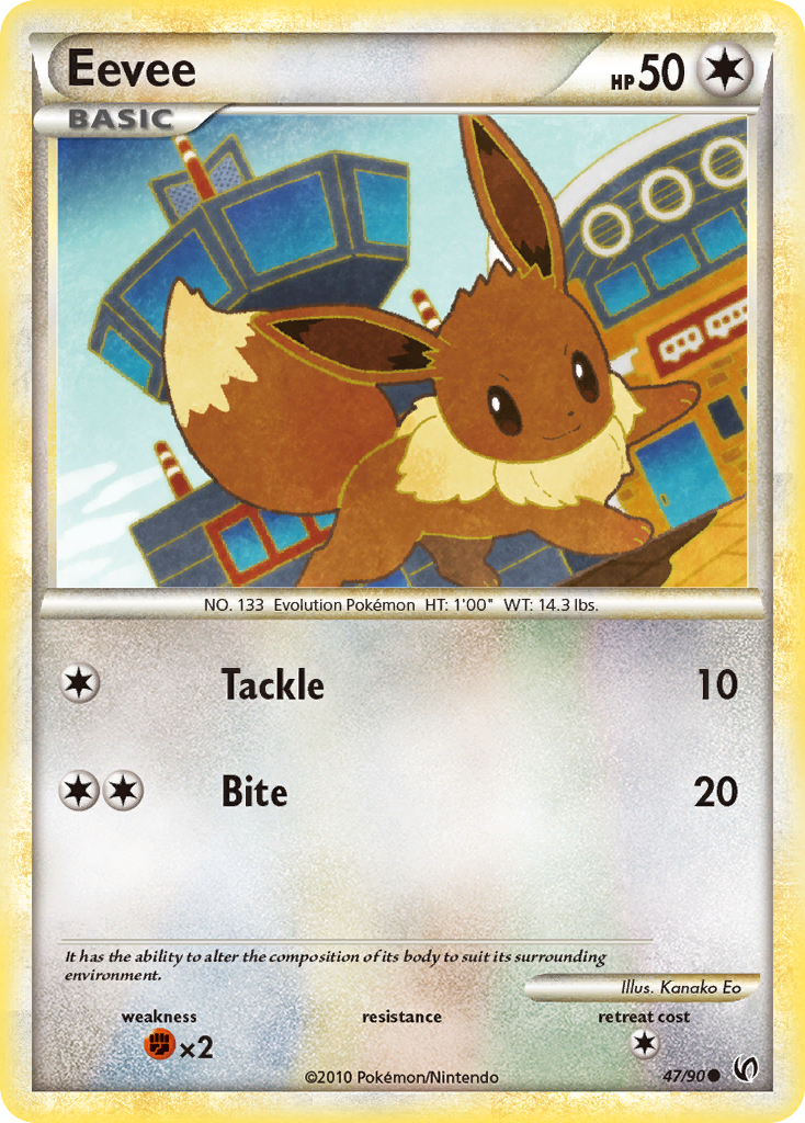 Eevee (47/90) [HeartGold & SoulSilver: Undaunted] - The Mythic Store | 24h Order Processing