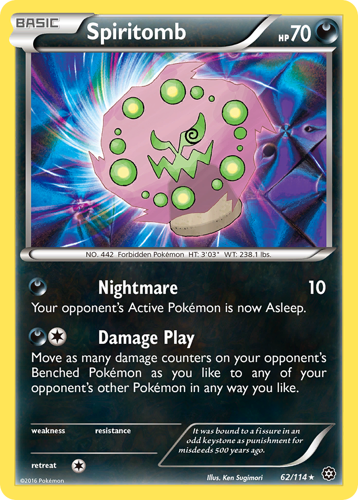 Spiritomb (62/114) [XY: Steam Siege] - The Mythic Store | 24h Order Processing