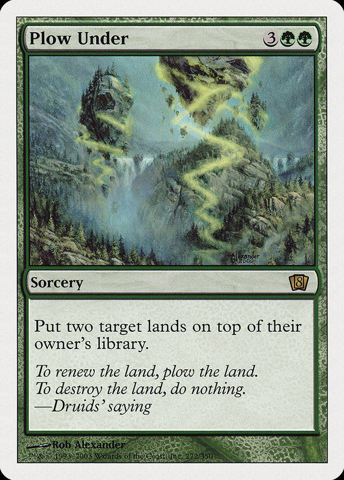 Plow Under (8th Edition) [Oversize Cards] - The Mythic Store | 24h Order Processing