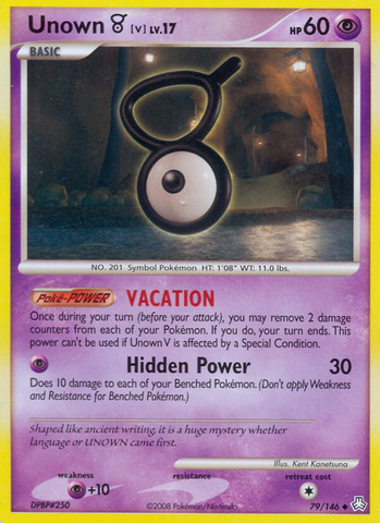 Unown V (79/146) [Diamond & Pearl: Legends Awakened] - The Mythic Store | 24h Order Processing