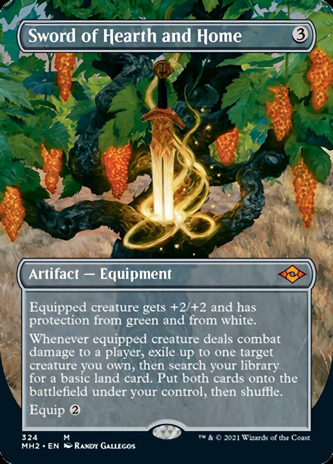 Sword of Hearth and Home (Borderless Alternate Art) [Modern Horizons 2] - The Mythic Store | 24h Order Processing