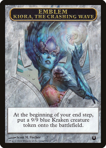 Kiora, the Crashing Wave Emblem [Born of the Gods Tokens] - The Mythic Store | 24h Order Processing