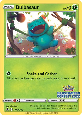 Bulbasaur (SWSH303) (Illustration Contest 2022) [Sword & Shield: Black Star Promos] - The Mythic Store | 24h Order Processing