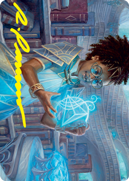 Zimone, Quandrix Prodigy Art Card (Gold-Stamped Signature) [Strixhaven: School of Mages Art Series] - The Mythic Store | 24h Order Processing