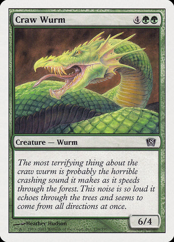 Craw Wurm [Eighth Edition] - The Mythic Store | 24h Order Processing