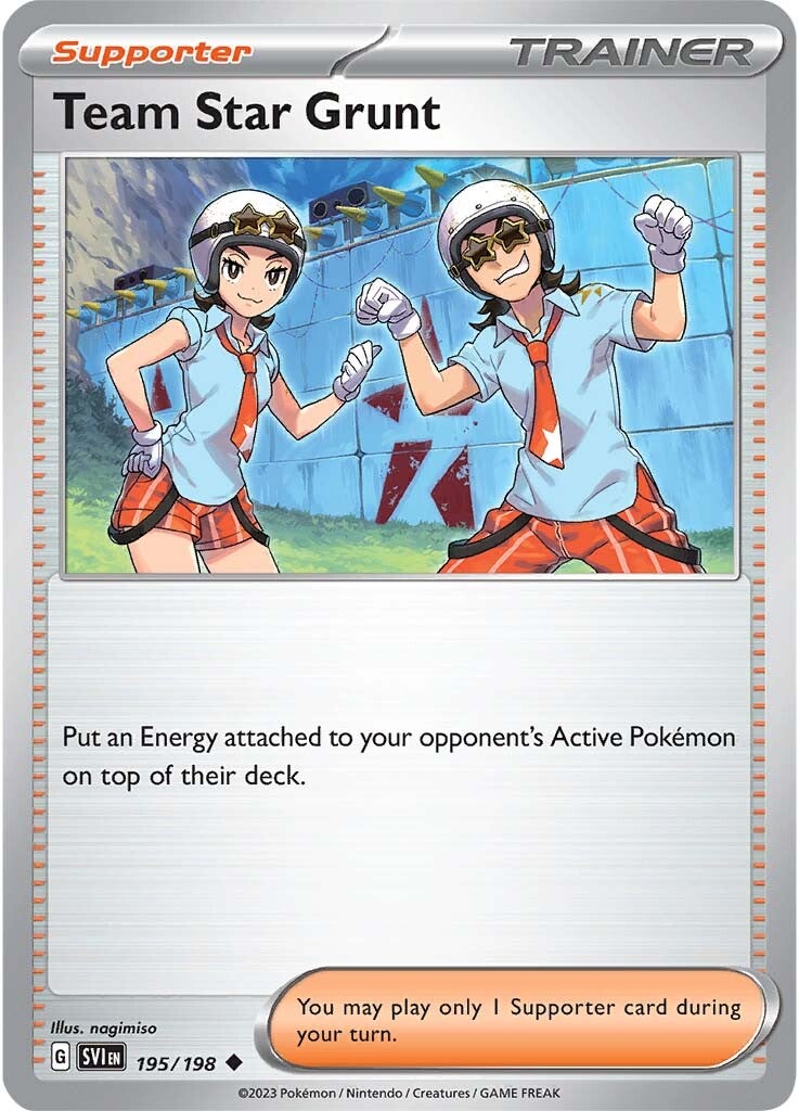 Team Star Grunt (195/198) [Scarlet & Violet: Base Set] - The Mythic Store | 24h Order Processing
