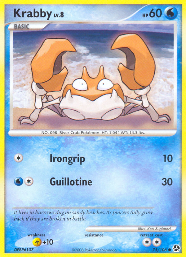 Krabby (75/106) [Diamond & Pearl: Great Encounters] - The Mythic Store | 24h Order Processing