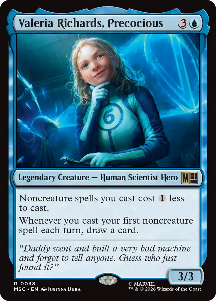 Valeria Richards, Precocious (Surge Foil) [Marvel Super Heroes Commander] - The Mythic Store | 24h Order Processing
