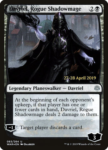 Davriel, Rogue Shadowmage [War of the Spark Prerelease Promos] - The Mythic Store | 24h Order Processing