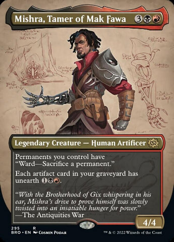 Mishra, Tamer of Mak Fawa (Borderless Alternate Art) [The Brothers' War] - The Mythic Store | 24h Order Processing