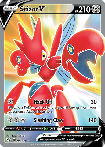Scizor V (183/189) [Sword & Shield: Darkness Ablaze] - The Mythic Store | 24h Order Processing