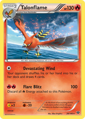 Talonflame (28/146) (Cosmos Holo) (Blister Exclusive) [XY: Base Set] - The Mythic Store | 24h Order Processing