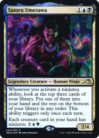 Satoru Umezawa [Kamigawa: Neon Dynasty Prerelease Promos] - The Mythic Store | 24h Order Processing