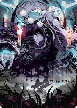 Echo of Death's Wail Art Card [Kamigawa: Neon Dynasty Art Series] - The Mythic Store | 24h Order Processing