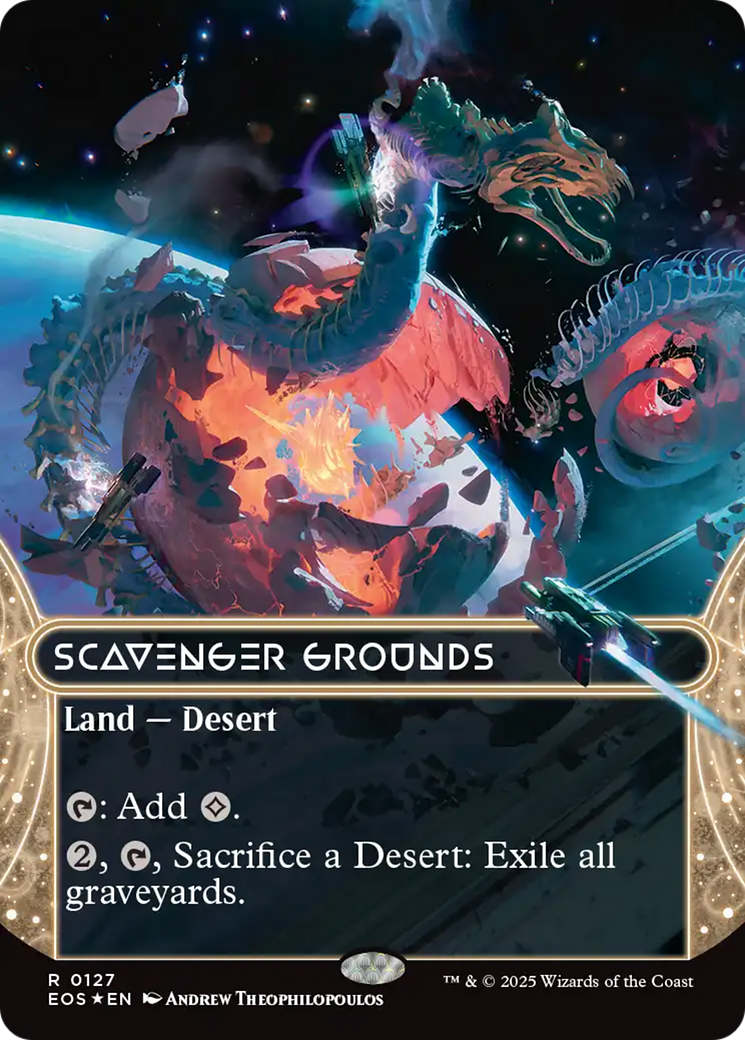 Scavenger Grounds (0127) (Borderless) (Galaxy Foil) [Edge of Eternities: Stellar Sights] - The Mythic Store | 24h Order Processing