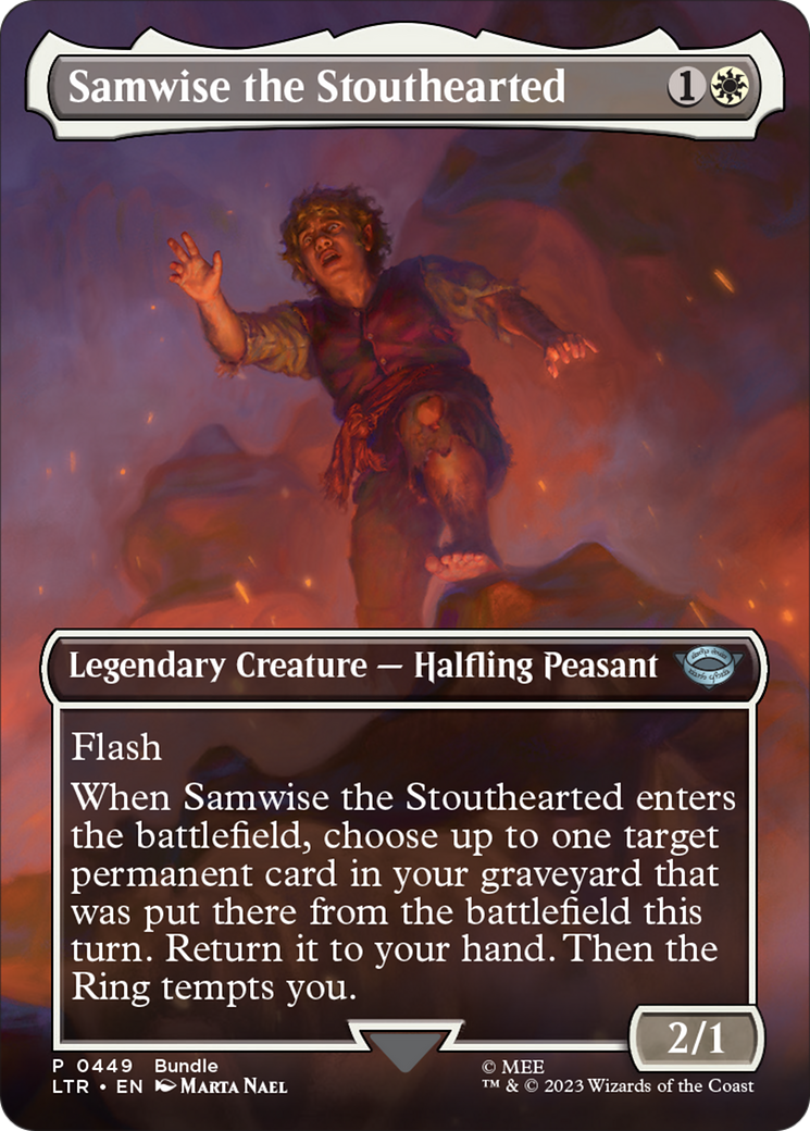 Samwise the Stouthearted (Borderless Alternate Art) [The Lord of the Rings: Tales of Middle-Earth] - The Mythic Store | 24h Order Processing