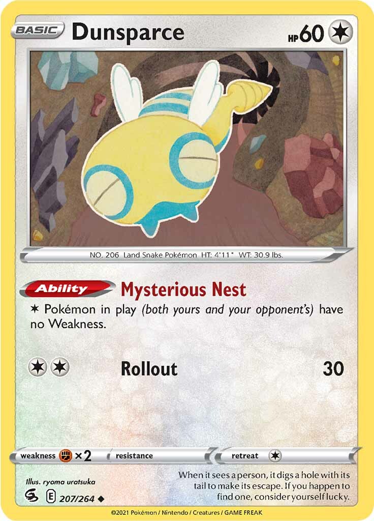Dunsparce (207/264) [Sword & Shield: Fusion Strike] - The Mythic Store | 24h Order Processing