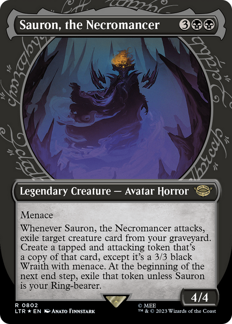 Sauron, the Necromancer (Showcase) (Surge Foil) [The Lord of the Rings: Tales of Middle-Earth] - The Mythic Store | 24h Order Processing