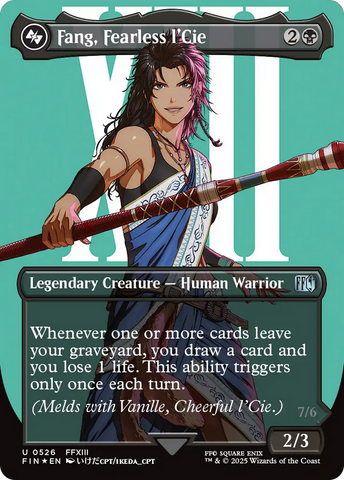 Fang, Fearless l'Cie (Borderless) (Surge Foil) [FINAL FANTASY] - The Mythic Store | 24h Order Processing