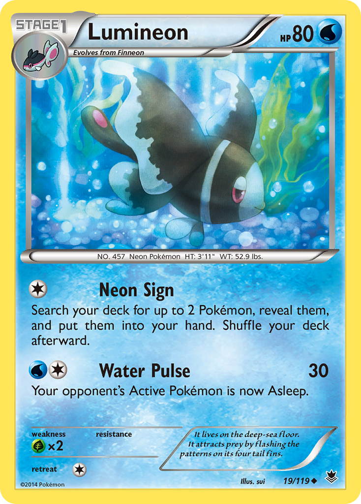 Lumineon (19/119) [XY: Phantom Forces] - The Mythic Store | 24h Order Processing