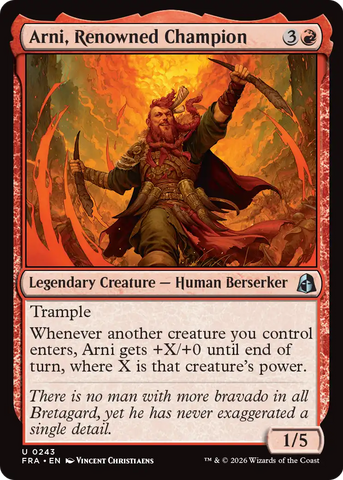 Arni, Renowned Champion [Reality Fracture] - The Mythic Store | 24h Order Processing
