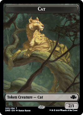 Elephant // Cat (003) Double-Sided Token [Dominaria Remastered Tokens] - The Mythic Store | 24h Order Processing