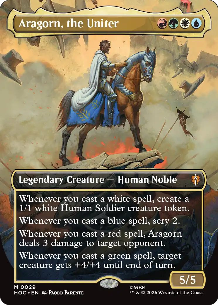 Aragorn, the Uniter (Borderless) [The Hobbit: Eternal-Legal] - The Mythic Store | 24h Order Processing