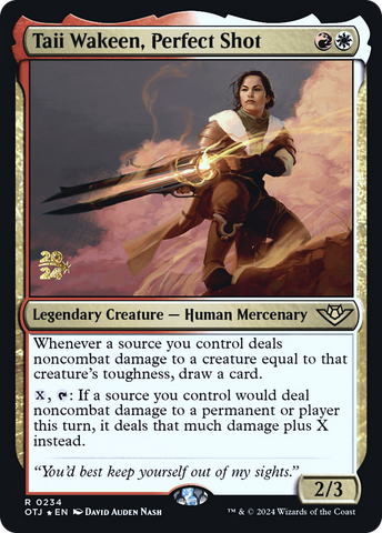 Taii Wakeen, Perfect Shot [Outlaws of Thunder Junction Prerelease Promos] - The Mythic Store | 24h Order Processing