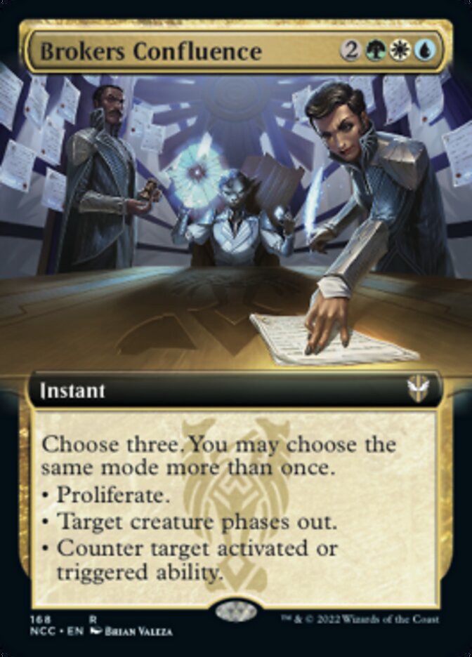 Brokers Confluence (Extended Art) [Streets of New Capenna Commander] - The Mythic Store | 24h Order Processing