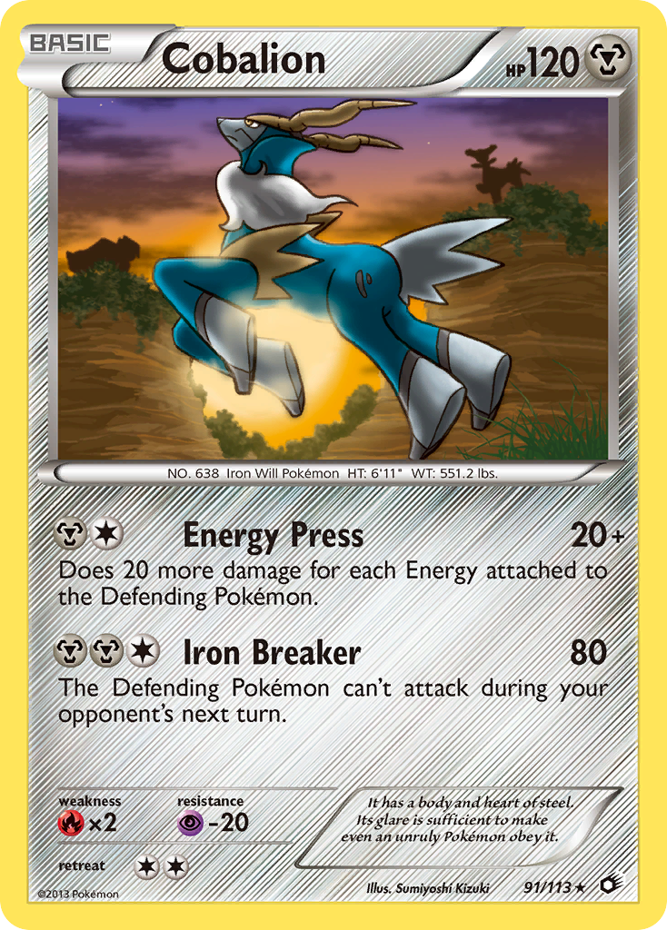 Cobalion (91/113) [Black & White: Legendary Treasures] - The Mythic Store | 24h Order Processing