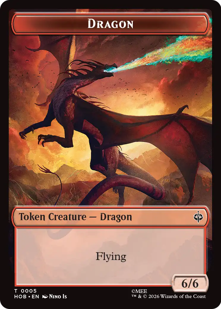 Stone Boulder // Dragon Double-Sided Token [The Hobbit Tokens]
