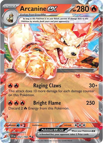 Arcanine ex (032/198) [Scarlet & Violet: Base Set] - The Mythic Store | 24h Order Processing