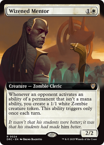 Wizened Mentor (Extended Art) [Aetherdrift Commander] - The Mythic Store | 24h Order Processing