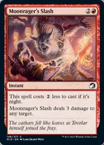 Moonrager's Slash [Innistrad: Midnight Hunt] - The Mythic Store | 24h Order Processing