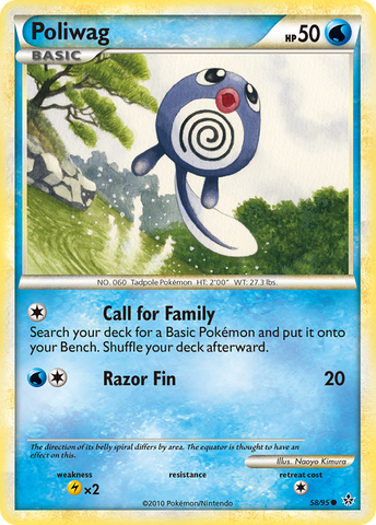 Poliwag (58/95) [HeartGold & SoulSilver: Unleashed] - The Mythic Store | 24h Order Processing