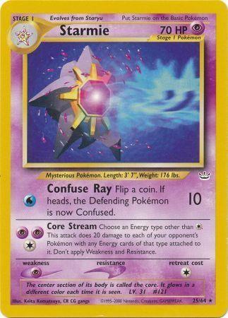 Starmie (25/64) [Neo Revelation Unlimited] - The Mythic Store | 24h Order Processing
