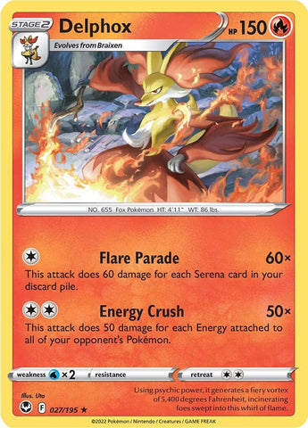 Delphox (027/195) [Sword & Shield: Silver Tempest] - The Mythic Store | 24h Order Processing