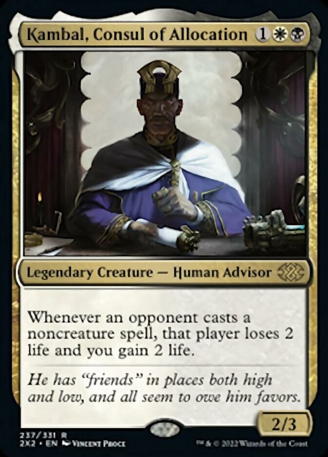 Kambal, Consul of Allocation [Double Masters 2022] - The Mythic Store | 24h Order Processing