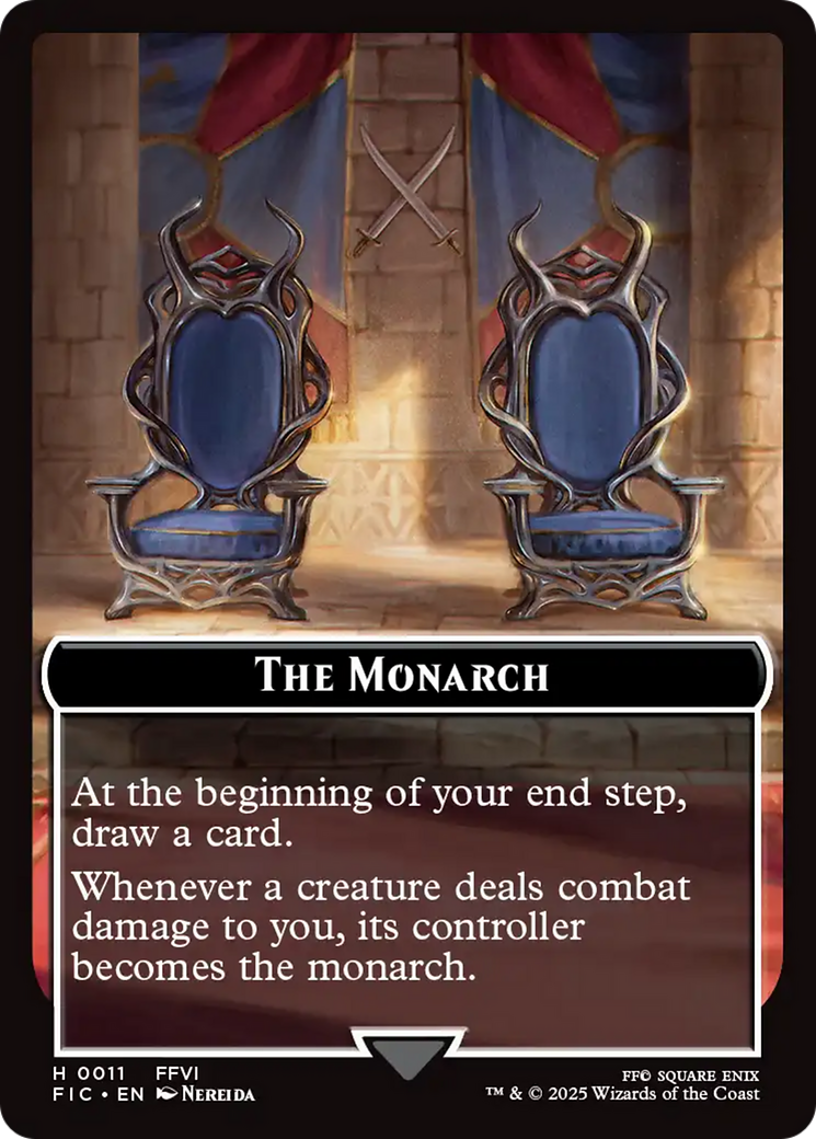 The Blackjack // The Monarch Double-Sided Token [FINAL FANTASY Commander Tokens] - The Mythic Store | 24h Order Processing