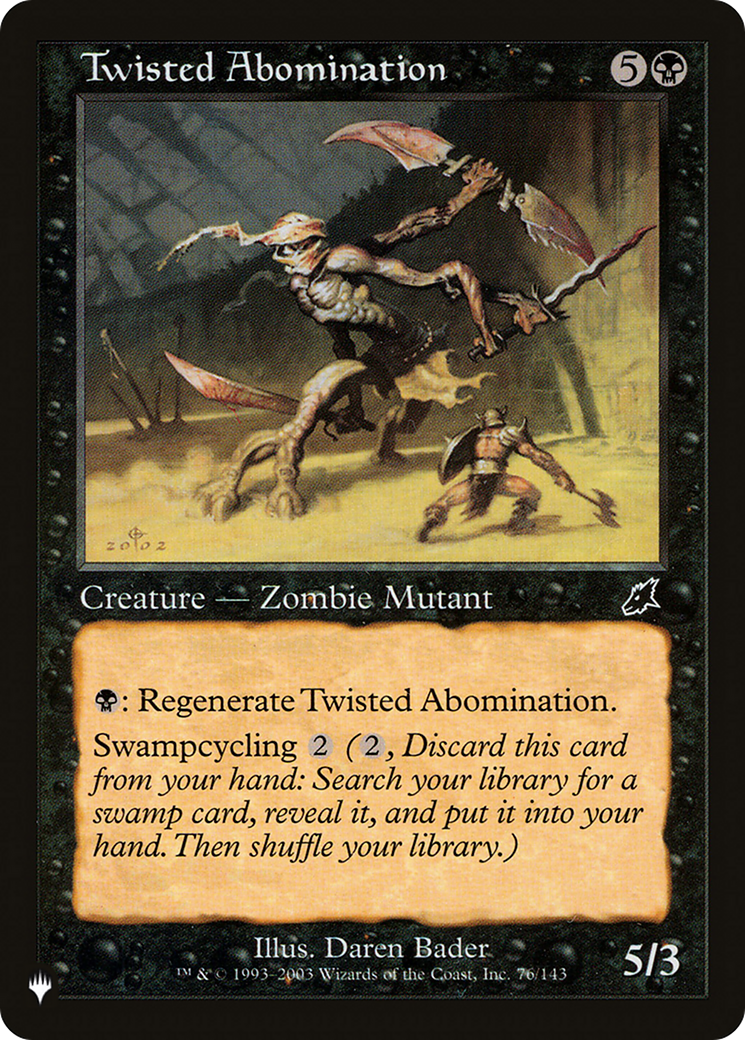 Twisted Abomination [The List Reprints] - The Mythic Store | 24h Order Processing