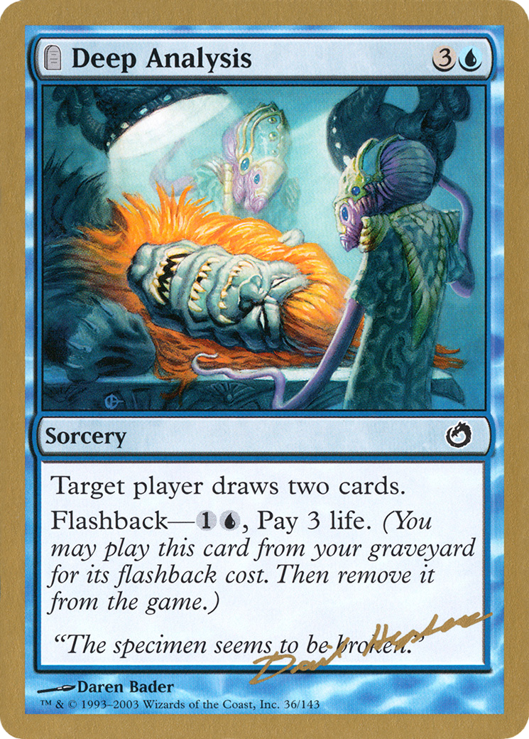 Deep Analysis (Dave Humpherys) [World Championship Decks 2003] - The Mythic Store | 24h Order Processing