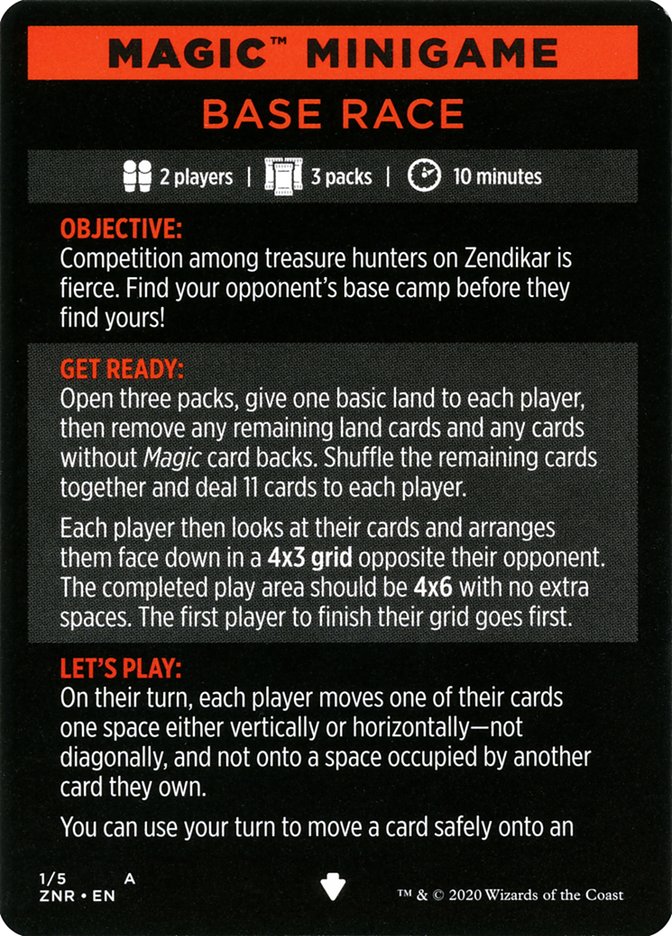 Base Race (Magic Minigame) [Zendikar Rising Minigame] - The Mythic Store | 24h Order Processing
