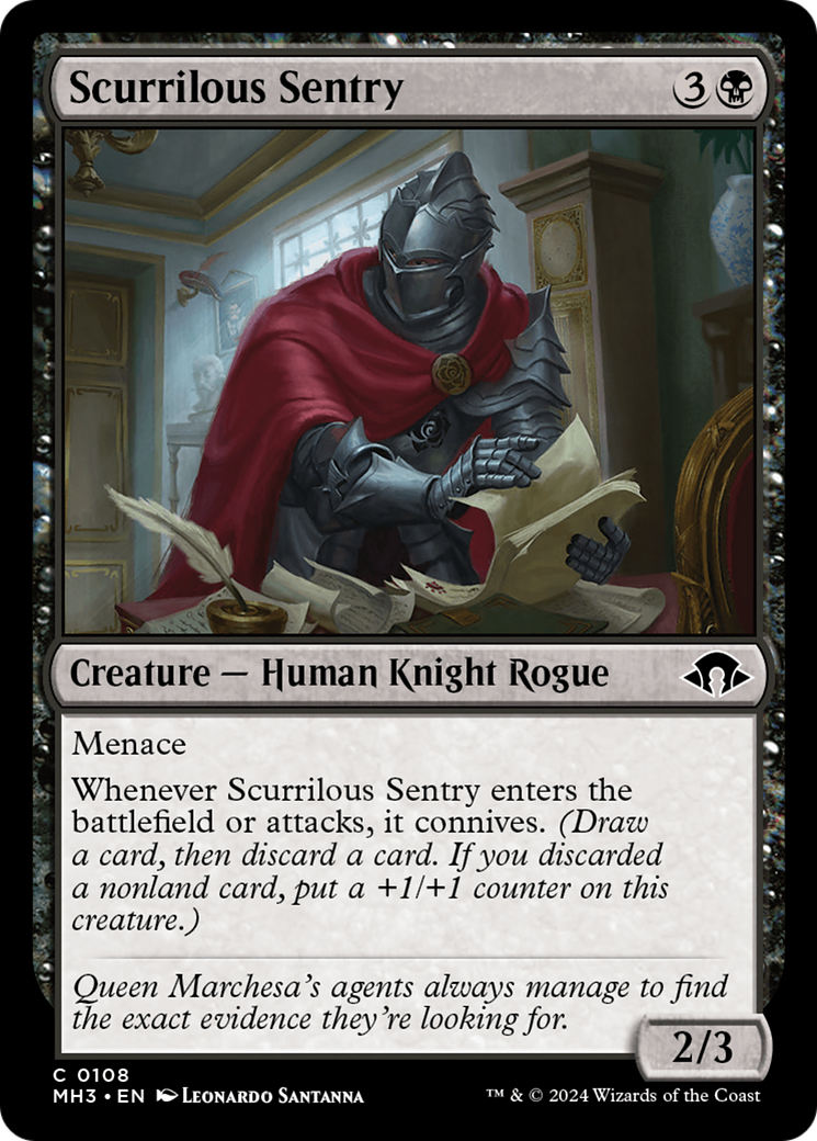 Scurrilous Sentry [Modern Horizons 3] - The Mythic Store | 24h Order Processing