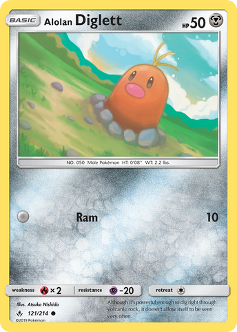 Alolan Diglett (121/214) [Sun & Moon: Unbroken Bonds] - The Mythic Store | 24h Order Processing