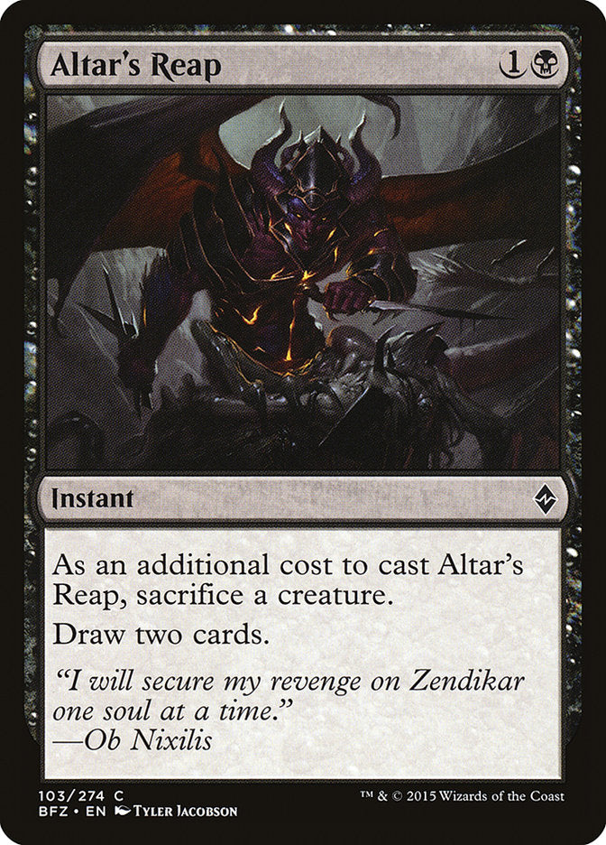 Altar's Reap [Battle for Zendikar] - The Mythic Store | 24h Order Processing